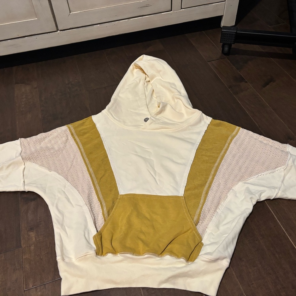 Cream and Gold Hoodie